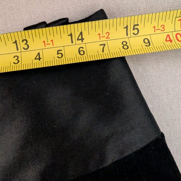 Banana Republic Black Velvet Tuxedo Pants Women’s 2 Wide Leg Flare Satin Trim - Picture 8 of 14